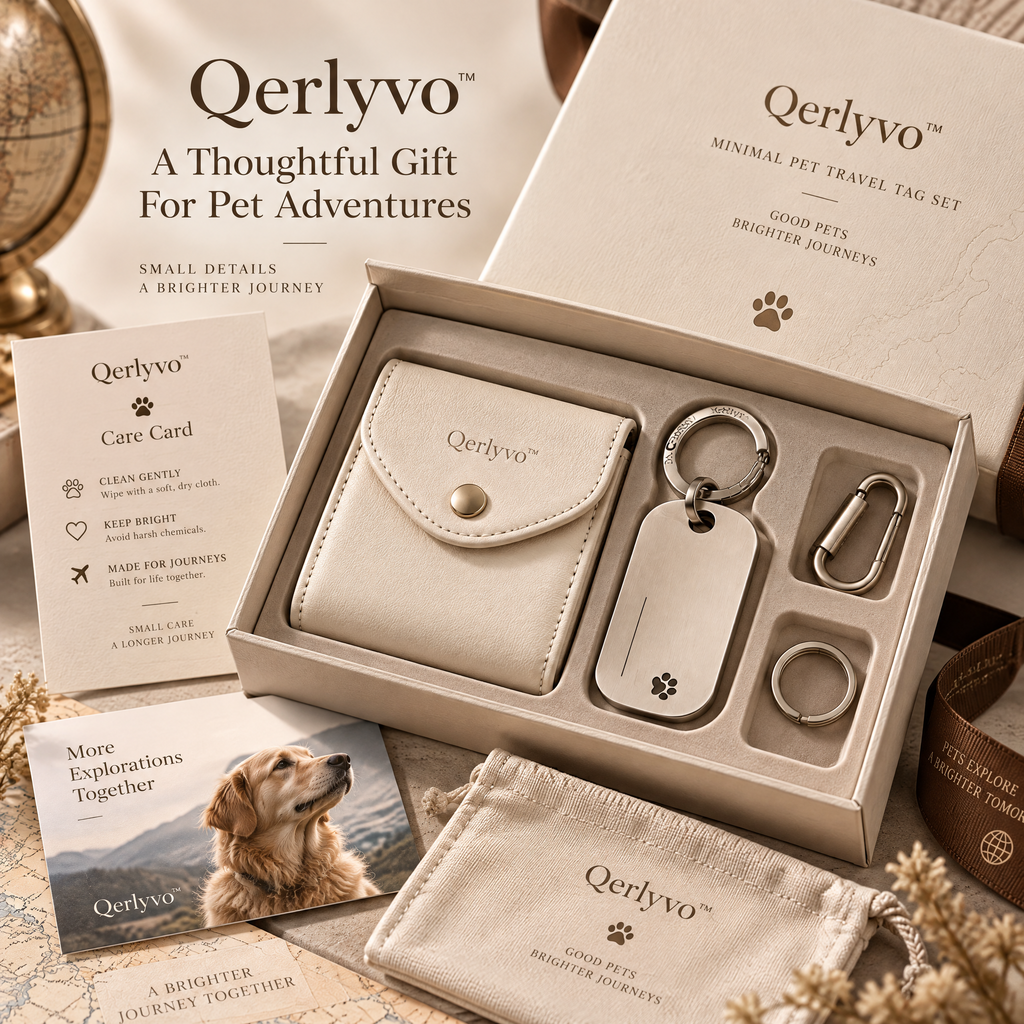 Minimal Pet Travel Tag Set