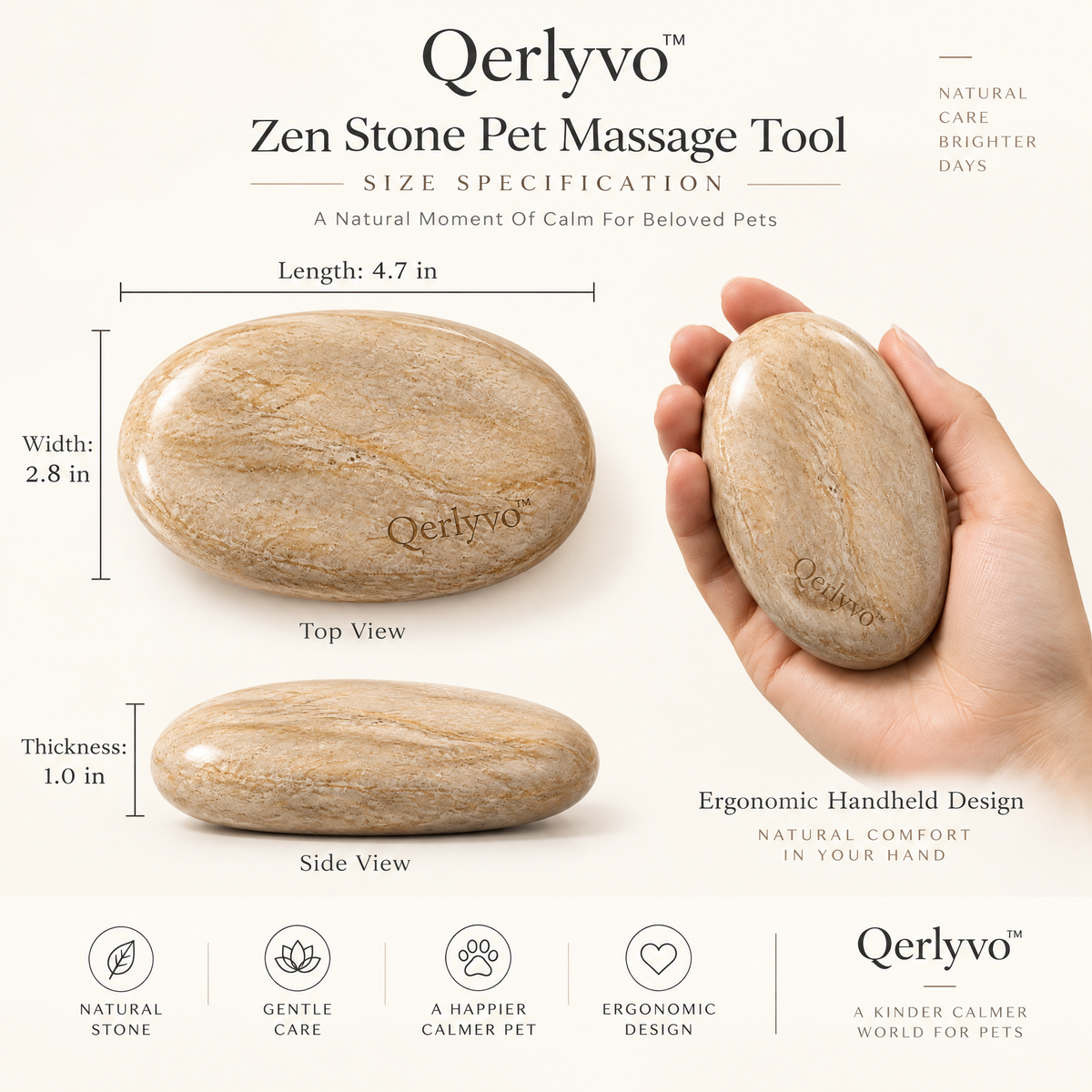 Zen Stone Pet Massage Tool