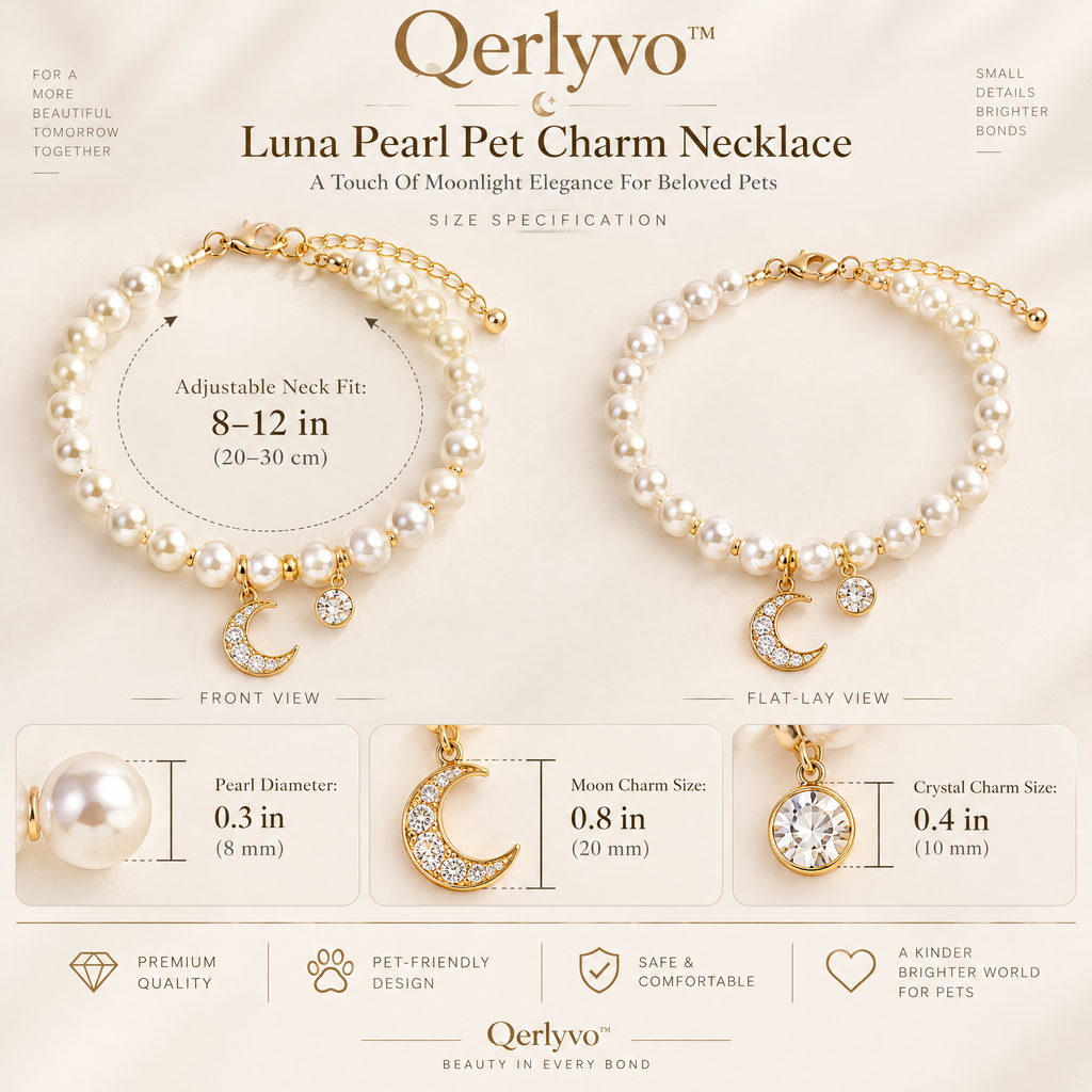 Luna Pearl Pet Charm Necklace