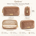 Velvet Travel Pet Accessory Pouch