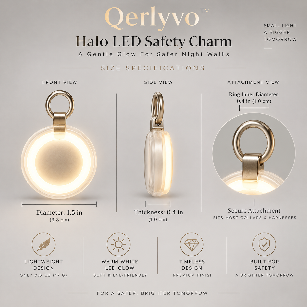 Halo LED Safety Charm