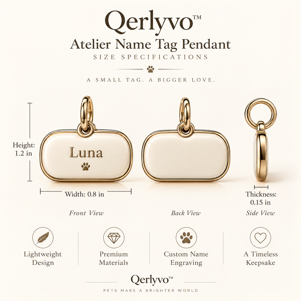 Atelier Name Tag Pendant