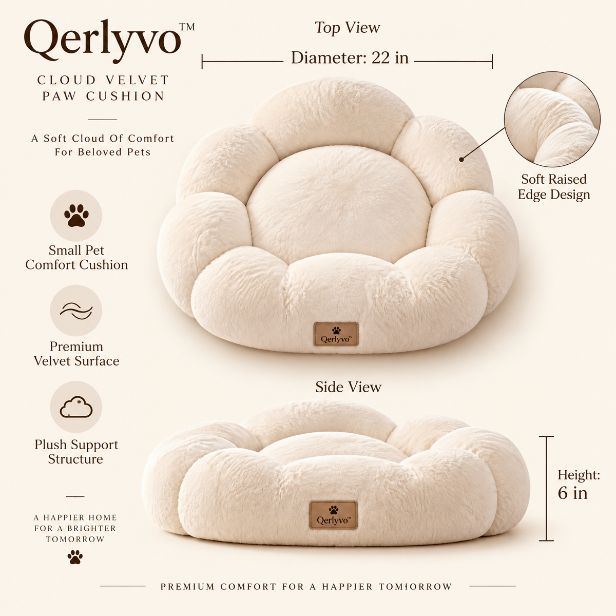 Cloud Velvet Paw Cushion