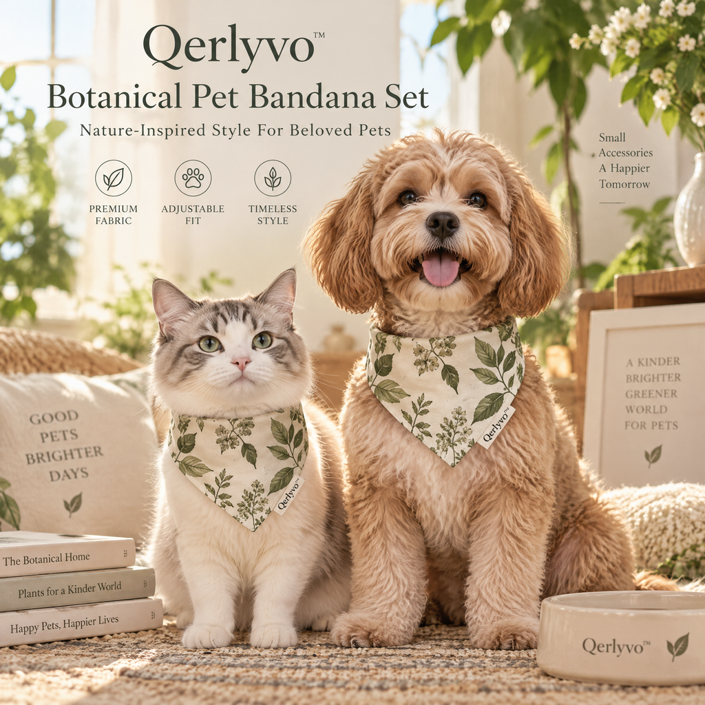 Botanical Pet Bandana Set