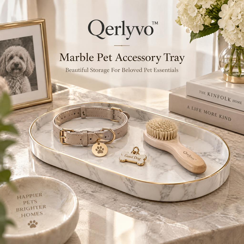 Marble Pet Accessory Tray