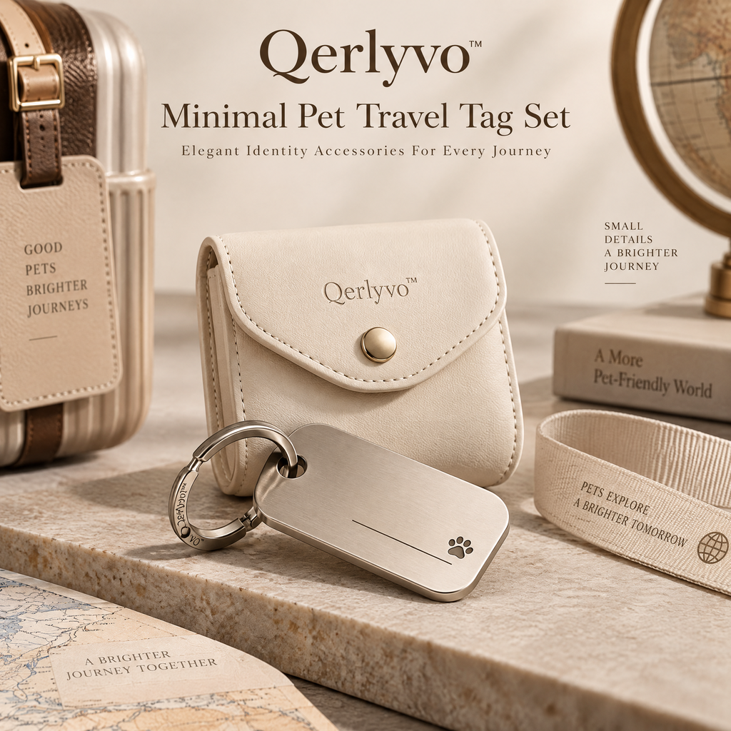 Minimal Pet Travel Tag Set