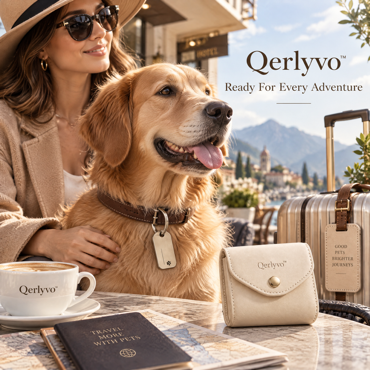 Minimal Pet Travel Tag Set