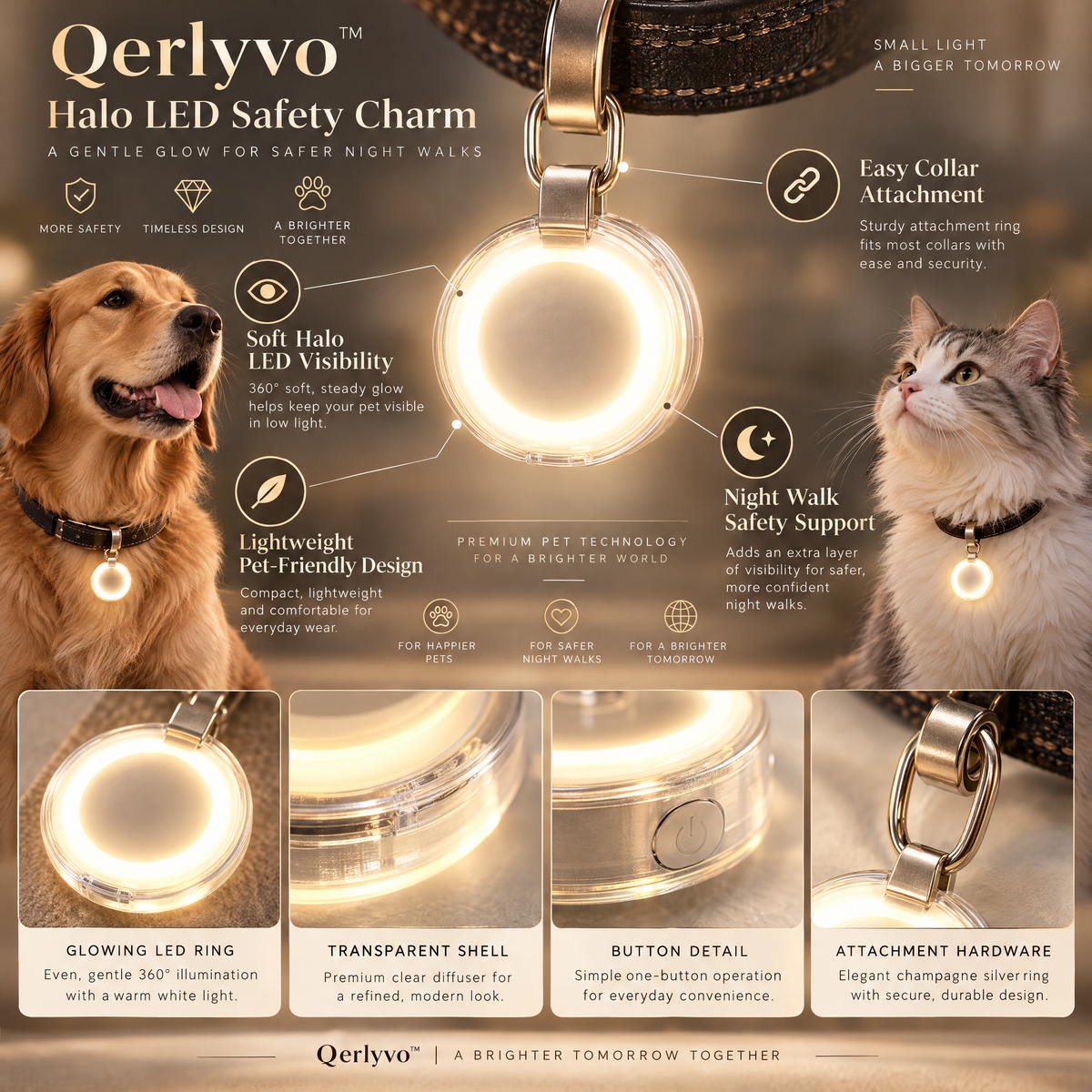 Halo LED Safety Charm