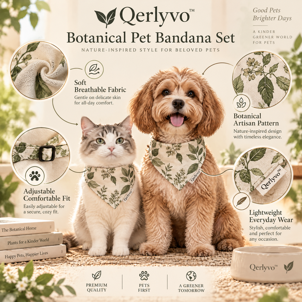 Botanical Pet Bandana Set