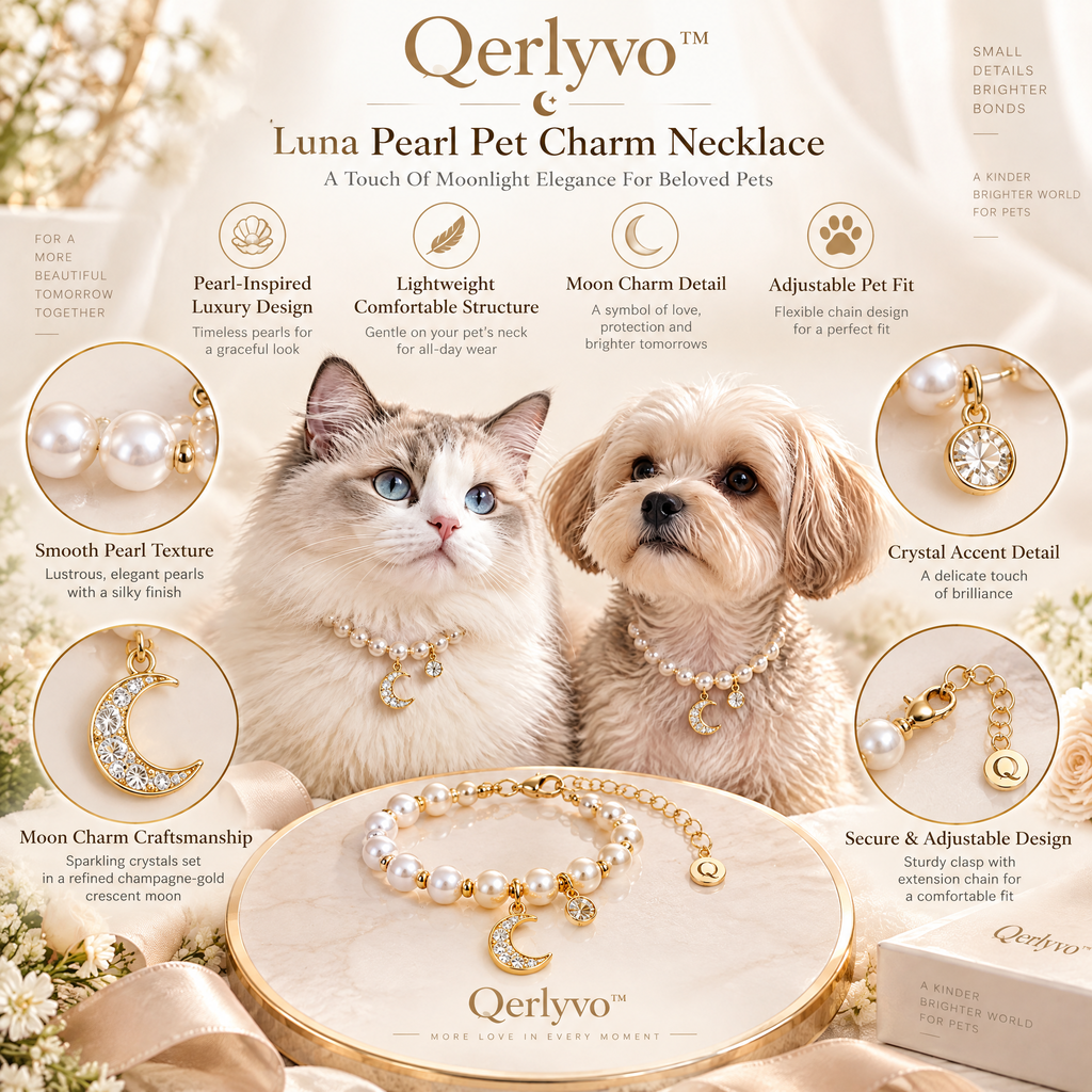 Luna Pearl Pet Charm Necklace